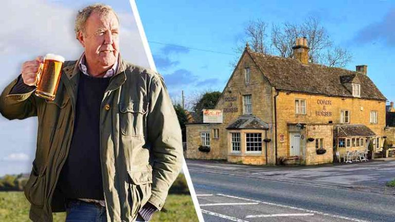 Jeremy Clarkson pone su atención en el pub de Cotswolds cerca de Diddly Squat.